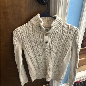 GAP Ivory Cable Knit Kids Sweater